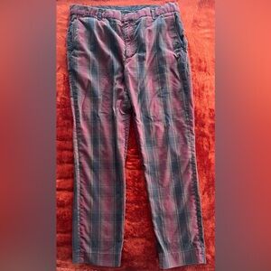 Marc By Marc Jacobs Red and Black Plaid Pants